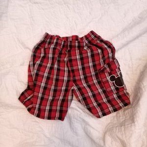 Disney Mickey Plaid Boys 3T Shorts